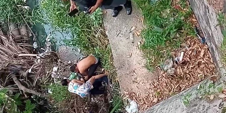 Encontrado agonizando em rip-rap após ser baleado