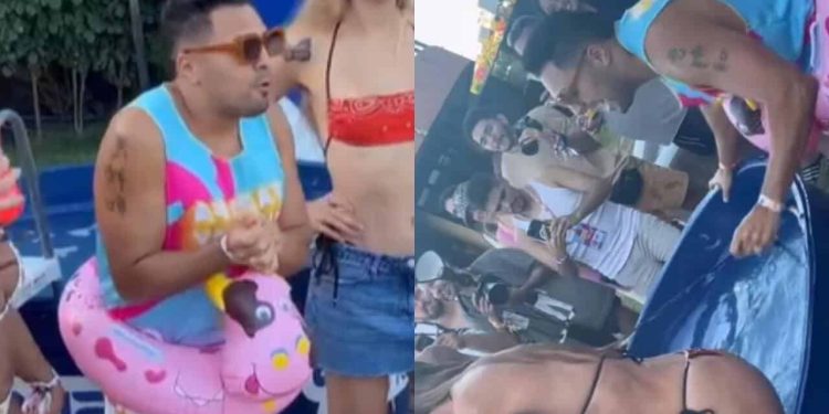 VÍDEO: Tirulipa é expulso da Farofa da Gkay após tirar biquínis de blogueiras