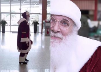 Papai Noel de vermelho é atacado por clientes de shopping: “Petista”