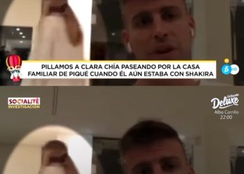 Vídeo mostra namorada de Piqué na casa de Shakira antes da separação