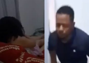 “Deus não faz nada mal feito”, diz corna em vídeo ao flagrar marido com amante