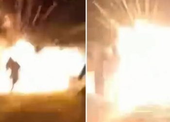 Turista morre após fogo de artifício ficar preso em roupa