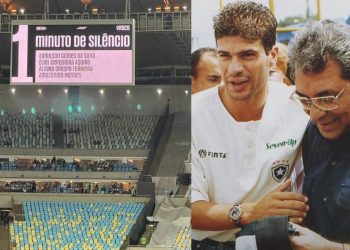 Durante o jogo entre Vasco e Botafogo, os jogadores e a torcida ficaram 1 minuto em silêncio no Maracanã em homenagem a Amazonino Mendes.