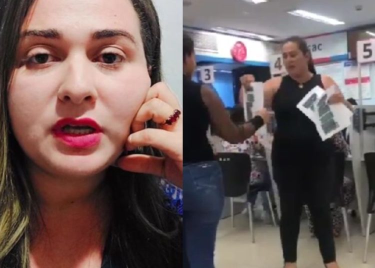 Traída se pronuncia e explica motivo de ter ido fazer barraco na Bemol