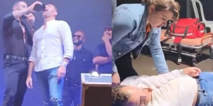 Fã passa mal após beber com Gusttavo Lima em palco de show