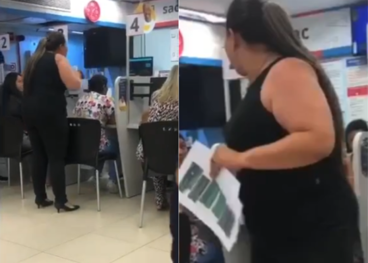 VÍDEO: Traída imprime mensagens de marido com funcionária da Bemol e leva até a loja