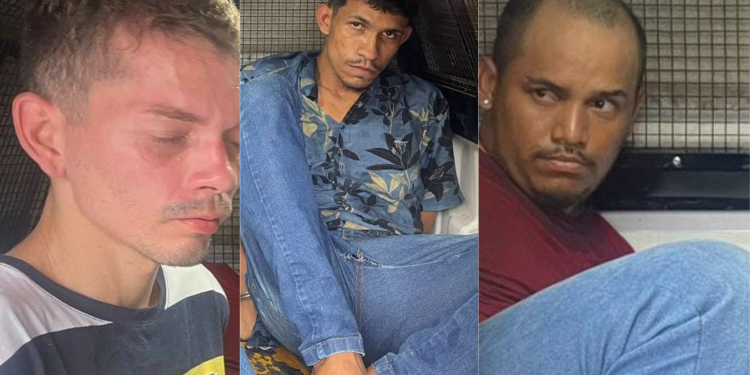 Trio é preso após fazer reféns como escudo humano durante assalto a loja