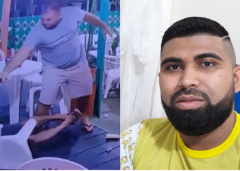 Vídeo registra momento em que funcionário público é morto a tiros em lanchonete