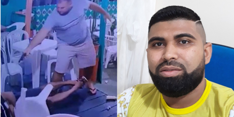 Vídeo registra momento em que funcionário público é morto a tiros em lanchonete