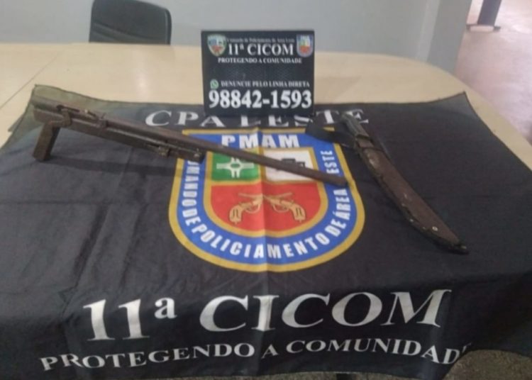 Ameaçou a ex-companheira com espingarda e acabou preso