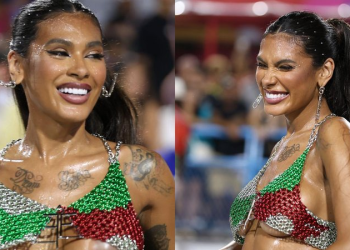 Pocah é traída pela fantasia de carnaval e mostra demais