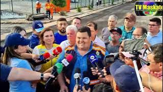 Inicia asfaltamento de trecho interditado na Djalma Batista