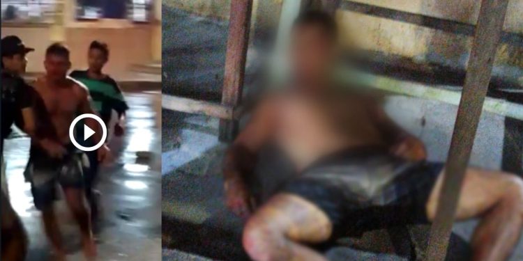 Um homem foi morto com um tiro na cabeça após ser agredido pela população no conjunto Mutirão, bairro Novo Aleixo, zona norte de Manaus.