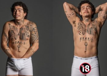 Whindersson Nunes arrancou suspiros, e muitas brincadeiras, de seus seguidores e fãs nesta segunda-feira (20) ao aparecer de cueca.