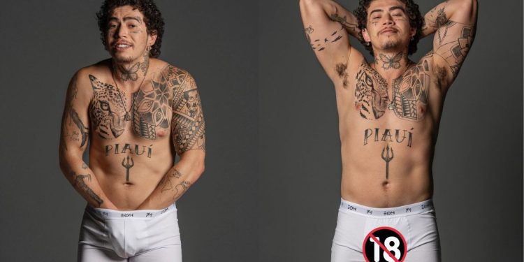 Whindersson Nunes arrancou suspiros, e muitas brincadeiras, de seus seguidores e fãs nesta segunda-feira (20) ao aparecer de cueca.