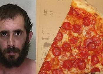 Um homem foi preso na última sexta-feira (17), na Flórida (EUA) após agredir a esposa com uma fatia de pizza.