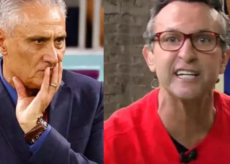 O técnico Tite apresentou uma queixa-crime na Justiça contra o apresentador e ex-jogador Neto, por causa de uma declaração do comentarista.