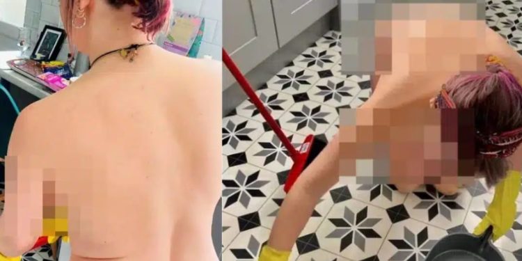 A diarista decidiu abrir um negócio de limpeza doméstica com a particularidade de fazer sem roupa, ganhando cerca de 60 dólares por hora.