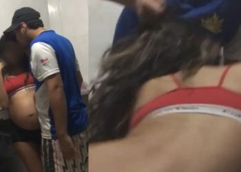 Circula nas redes sociais um vídeo que mostra uma jovem grávida sendo agredida pelo seu namorado em Manaus.
