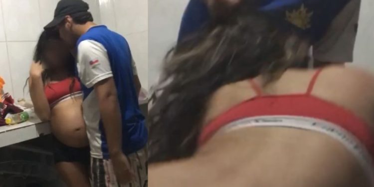 Circula nas redes sociais um vídeo que mostra uma jovem grávida sendo agredida pelo seu namorado em Manaus.