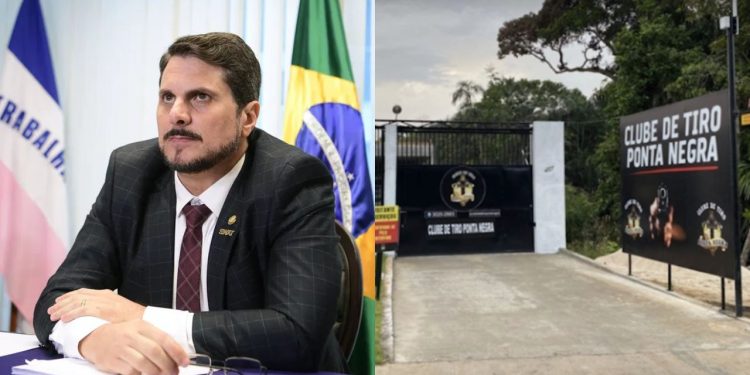 O senador Marco do Val disse que clube de tiro em Manaus teria sido alvo de atentado. Ele afirmou ter recebido um e-mail de um suposto grupo.