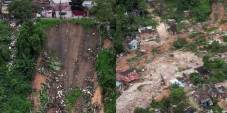 A Prefeitura de Manaus alerta para a possibilidade de deslizamento e geração de lama em áreas de risco. Proteja-se.