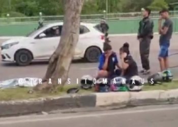 O motociclista Carlos André Santos Maciel morreu após ser atingido por um carro na Avenida Coronel Teixeira na Ponta Negra.