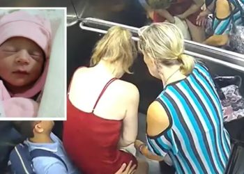 Uma mulher identificada como Barbara Trindade Passos Casela, de 34 anos, deu à luz, em pé, no elevador do prédio onde mora em Cuiabá.