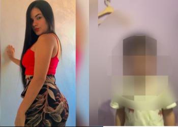 Uma mulher identificada por Vanessa Lopes, foi presa após fazer um vídeo chamada com ex-companheiro, torturando o próprio filho. Vídeo: