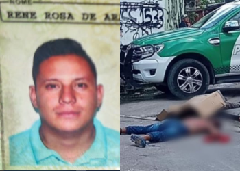 Rene Rosa de Araújo, 30 , e outro homem não identificado morreram ao serem baleados durante uma suposta troca de tiros entre. Dois são