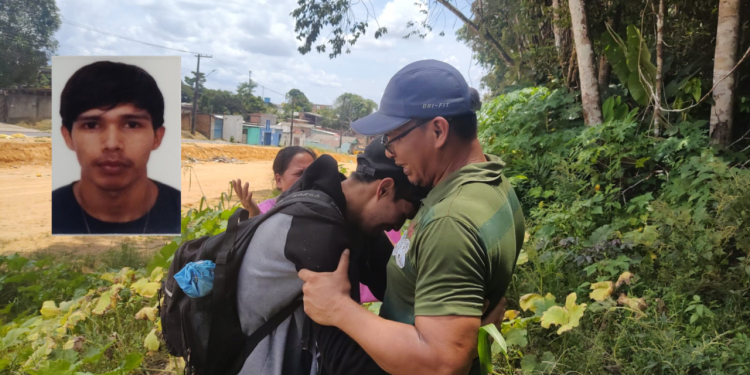 Desaparecido há 15 dias, a família de Cleiton da Silva Belém, finalmente pode abraçá-lo aliviada ao encontrá-lo em segurança nesta terça