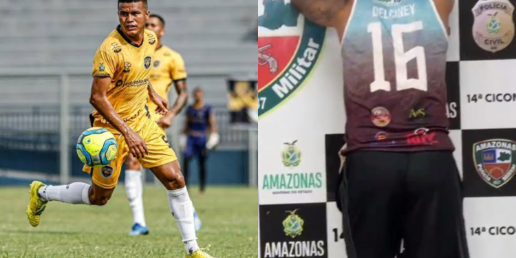 O jogador do Amazonas Futebol Clube, Delciney do Nascimento Pinheiro, 32, foi preso, nesta quinta-feira (02). Jogador do