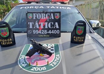 Força Tática apreende arma de criminosos em Iranduba 