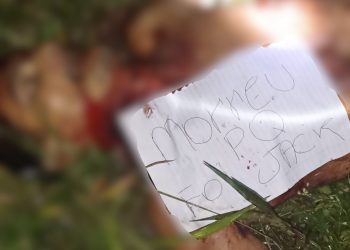 Orisélio Ramos Sabóia, 37, foi encontrado degolado com um bilhete ao lado de seu corpo escrito: “Morreu porque foi Jack”. “Tribunal do