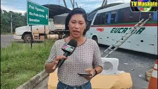 URGENTE: Colisão entre onibus e caminhão deixa sete feridos na barreira, em Manaus