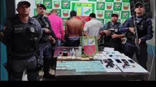 Bandidos são presos após roubar residência e fazer homem refém no AM