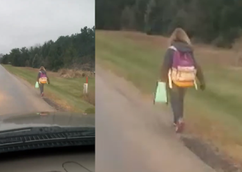 Pai obriga filha a andar por 8 km após ela praticar bullying