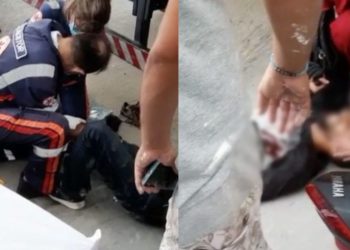 VÍDEO: Passageiro atira em motociclista de aplicativo em Manaus