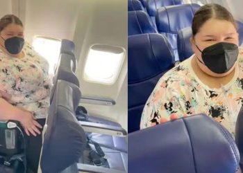 Mulher pede às companhias dêem lugar adicional a pessoas com excesso de peso. Ela enfatizou que o transporte precisa ser confortável.