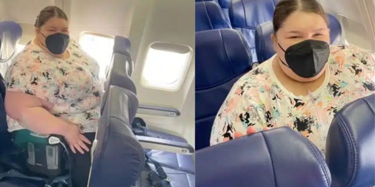 Mulher pede às companhias dêem lugar adicional a pessoas com excesso de peso. Ela enfatizou que o transporte precisa ser confortável.