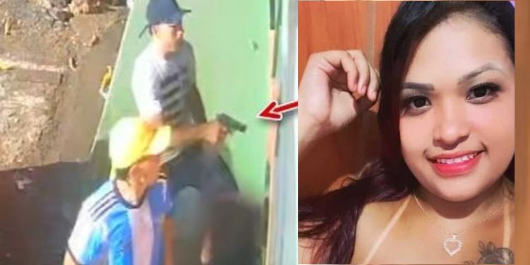 A DEHS está procurando a dupla que matou uma garçonete grávida identificada como Franciele Lima Soares, que tinha 27 anos.