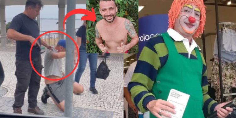 As DEHS prenderam o assassino de Hilton da Costa Silva, 49 anos, o palhaço Creme de Leite, que foi morto a facadas no Alvorada, em Manaus.