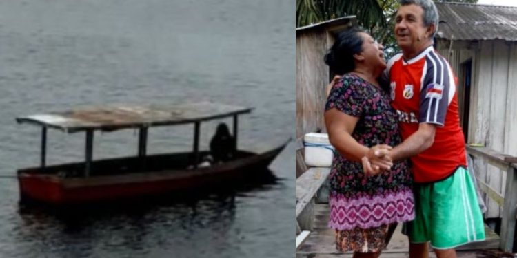 Uma mulher foi encontrada à deriva ao lado do corpo do marido morto após ambos terem saído para pescar na última terça-feira (28).