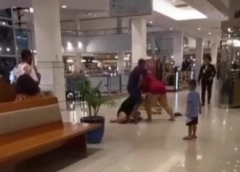 Vídeo: mulher flagra marido com amante e arma ‘barraco’ no Shopping Ponta Negra