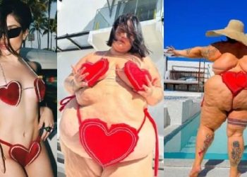 Thaís Carla rouba a cena na web ao recriar biquíni de coração de Gkay