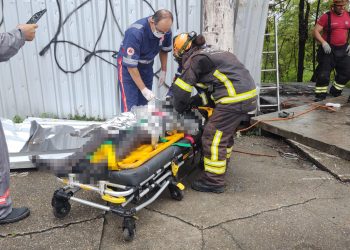 Morador de rua tenta roubar fios e recebe descarga elétrica