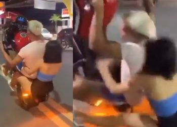 Casal de novinhos manauara viraliza ao empinar moto e se estabanar: “encurralados”