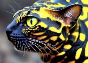 A foto de um suposto animal chamado de “Amazon Snake Cat” (algo como “gato-cobra da Amazônia), descrito como “o felino mais. Foto de