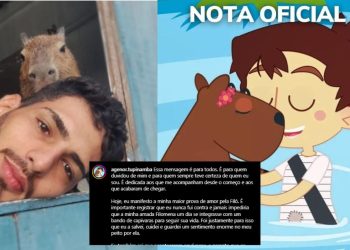O amazonense Agenor Tupinambá anunciou em um texto emocionante, que a sua grande amiga, a capivara Filó, foi levada pelo Ibama