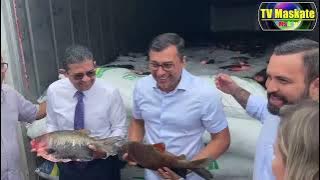 Governador fala sobre doação de 300 toneladas de peixe